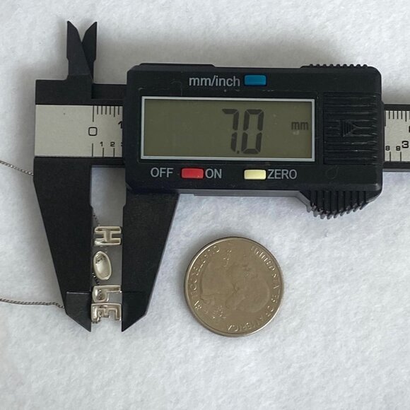 Sterling Silver 925 Dainty "HOPE" Nameplate Pendant Necklace 18.75" Box Chain - Picture 13 of 16